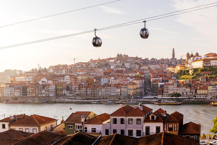 Teleférico sobre o Porto